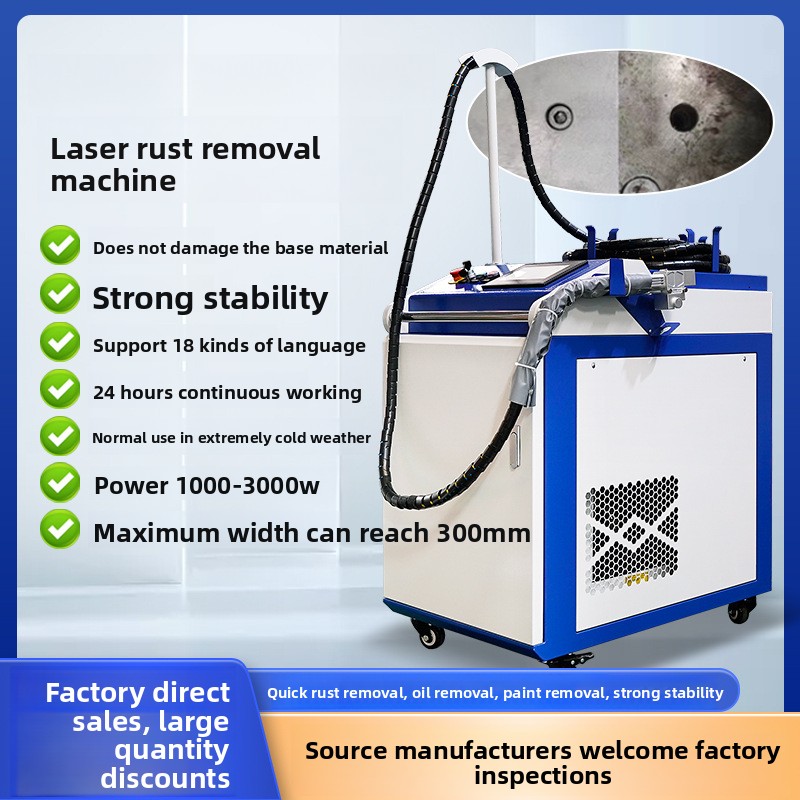 Industrial Laser Rust Remover - Remoção portátil de ferrugem e pintura,