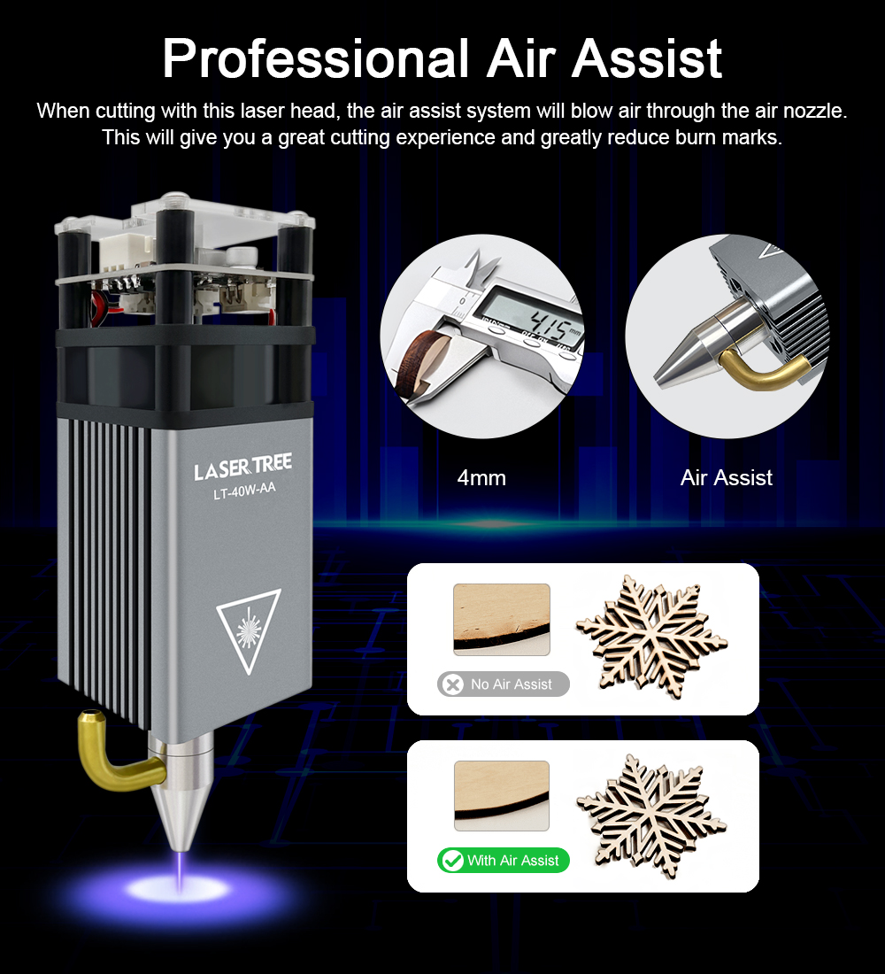 Módulo laser de árvore a laser - Metal Laser Cutter Head avaliação e preço