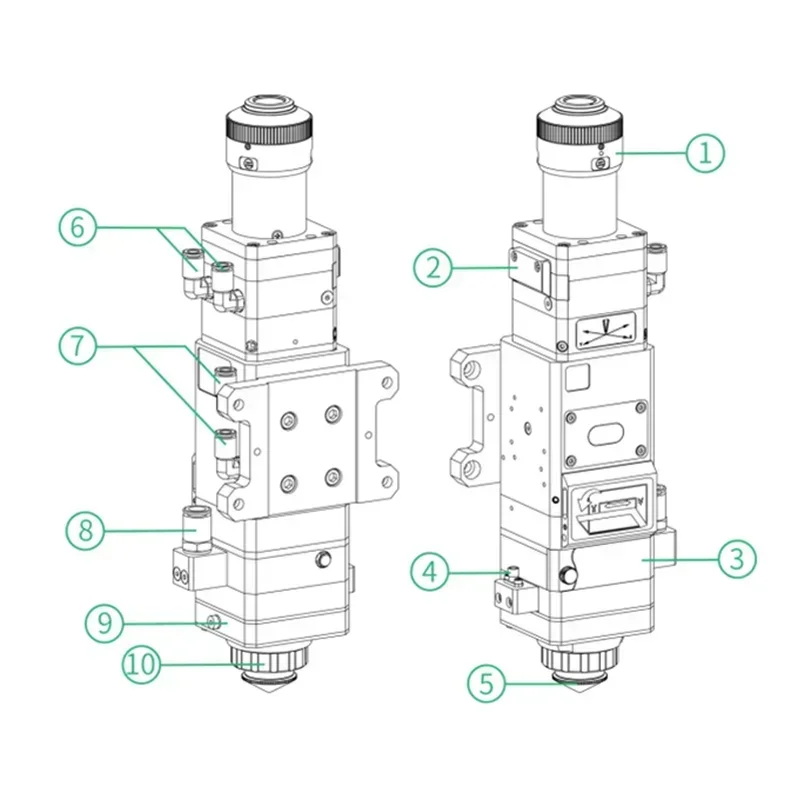 Cabeça de corte de fibra 3.3KW - Industrial Use Of Laser avaliação e preço